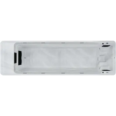 Плавальний СПА-басейн Aquajoy Infinity (780х228х150 см), Сріблясто-білий мармур