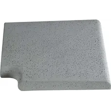 Кутовий копінговий камінь Aquazone Tuff 320x400x50-25 мм, сірий (пористий)