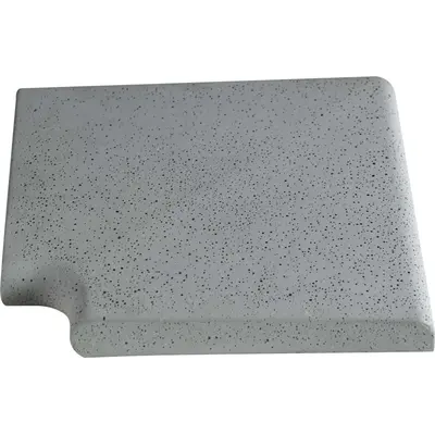 Кутовий копінговий камінь Aquazone Tuff 320x400x50-25 мм, сірий (пористий)