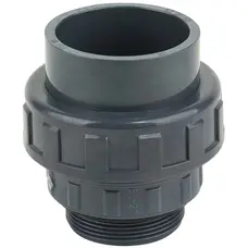 Муфта ПВХ Kripsol EHM20 63.C розбірна, із зовнішньою різьбою d63х2"