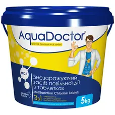 Хлор 3 в 1 для басейну AquaDoctor MC-T 5 кг (таблетки по 200 г)
