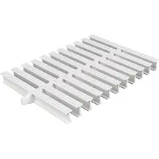 Переливна решітка Aquaviva KP HKE03 Classik із центральним з'єднанням 245x25 мм (біла)