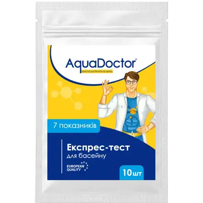 Тест-смужки для контролю води в басейні AquaDoctor 7-в-1