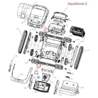 Роликова щітка робота-пилососа Beatbot AquaSense 2/2 Pro/2 Ultra