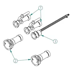 Закладні деталі Fitstar 8280050 для протитечії X-Stream, 240 мм