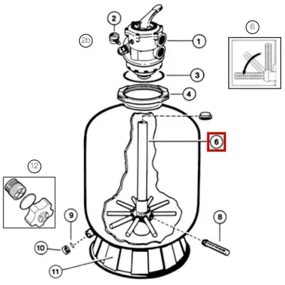 Дюзова коробка з трубою Hayward S310 (SX0310DA)
