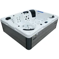 СПА-басейн Aquajoy Saint-Tropez (280х230х95 см), Сріблясто-білий мармур