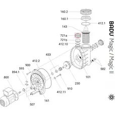 Гайка з'єднувальної муфти Speck BADU PICCO ІІ/MAGIC (292.1672.111)