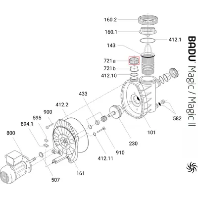 Гайка з'єднувальної муфти Speck BADU PICCO ІІ/MAGIC (292.1672.111)