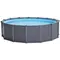 Каркасний басейн Intex 26384 GRAPHITE GRAY (478х124 см) з пісочним фільтром, драбиною, підкладкою і тентом