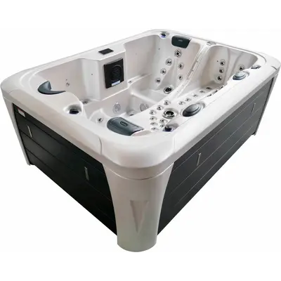 СПА-басейн Aquajoy Miami (230х170х92 см), Сріблясто-білий мармур