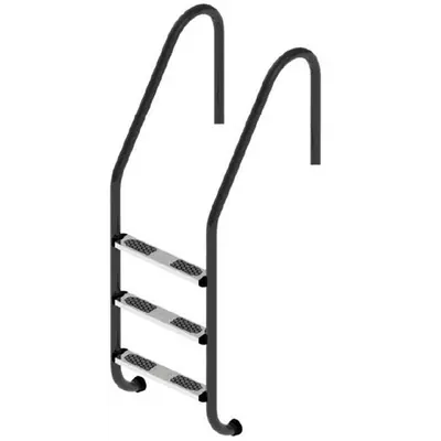 Сходи для басейну Flexinox Standard Nero (3 сходинки) Black, AISI-316L