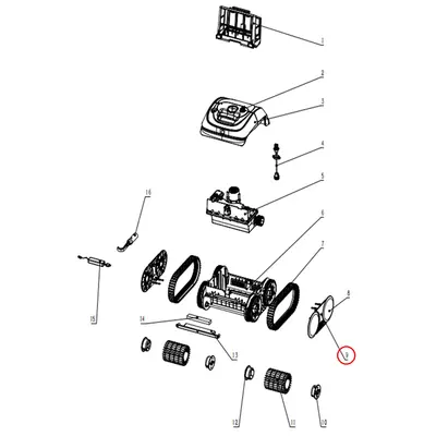 Бічна кришка для робота-пилососа Wybotics C1 (S.WY3312Pro.40.A.001)