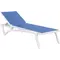 Шезлонг Aquajoy Pacific, білий із синім