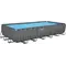 Каркасний басейн Bestway Grey 561KG (732х366х132 см) з пісочним фільтром, тентом та драбиною