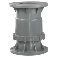 Зворотний клапан ПВХ ERA, поворотний, d150 мм