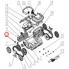 Шестерня роликова до пилососа Wybotics WY200, (roller gear №8/WY200)