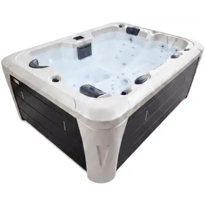 СПА-басейн Aquajoy Miami (230х170х92 см), Сріблясто-білий мармур