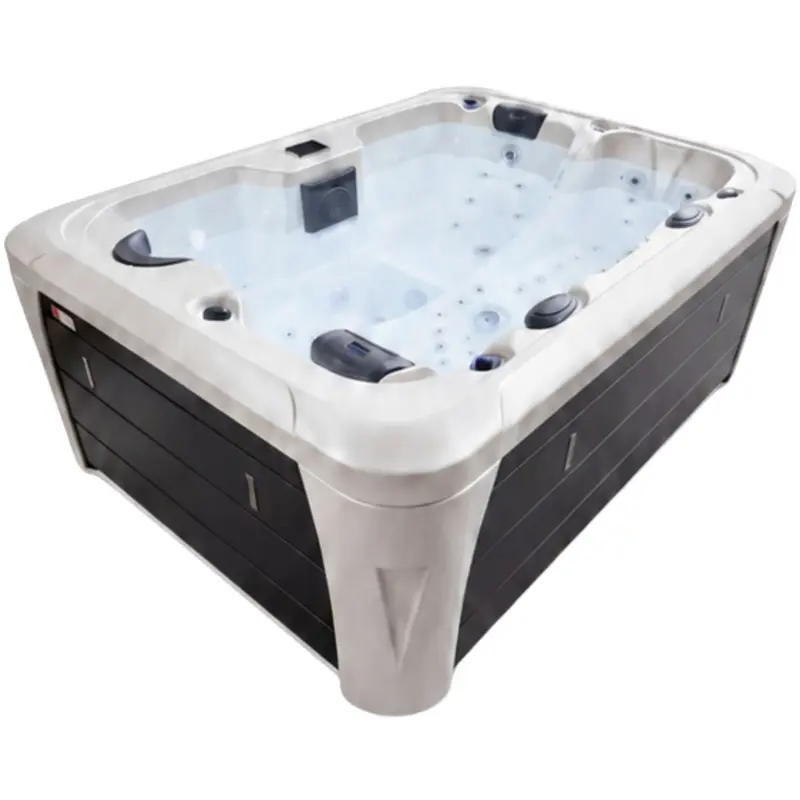 СПА-басейн Aquajoy Miami (230х170х92 см), Сріблясто-білий мармур