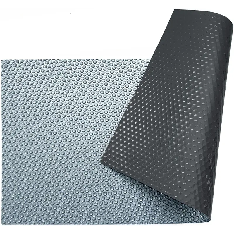 Солярне покриття Aquajoy Platinum Bubbles Gray 500 мкм, ширина 7.5 м (30 пог. м), сріблястий/сірий