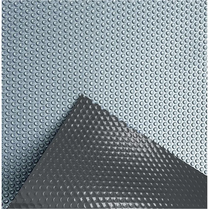 Солярне покриття Aquajoy Platinum Bubbles Gray 500 мкм, ширина 7.5 м (30 пог. м), сріблястий/сірий