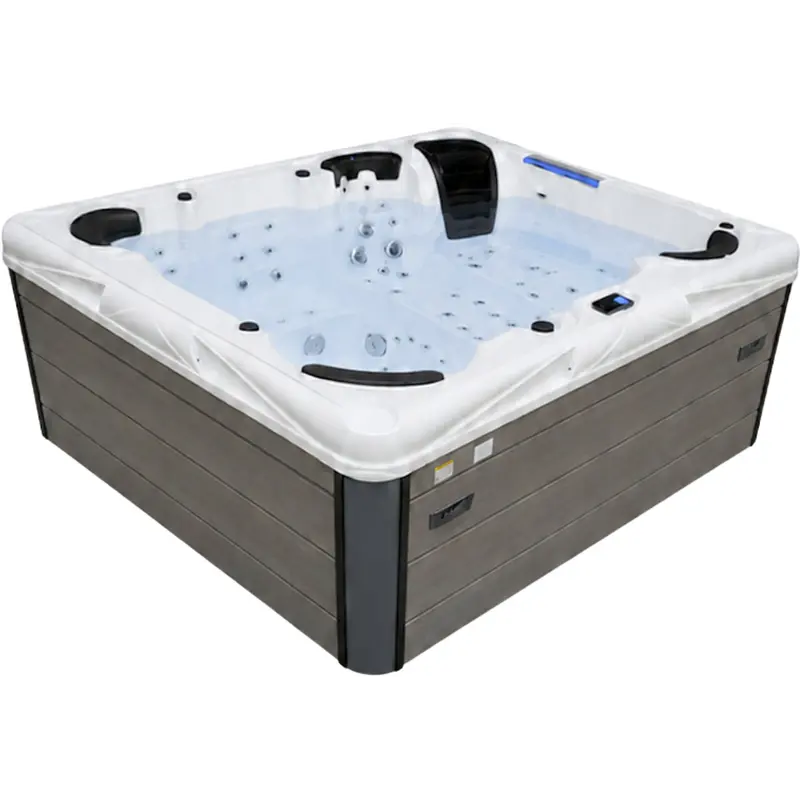 СПА-басейн Aquajoy Saint-Tropez (280х230х95 см), Сріблясто-білий мармур