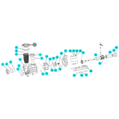 Шпонка крильчатки насоса SLP/WLP, (A25060010 №17)