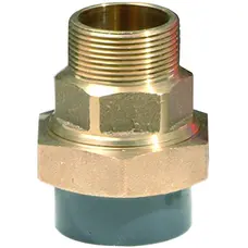 Муфта ПВХ Effast RGRBNG063G перехідна, із зовнішньою різьбою з латуні, d63x2"