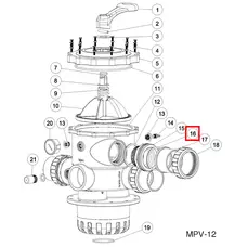 Ущільнювальне кільце 2.5" для фільтра Emaux (02010224)