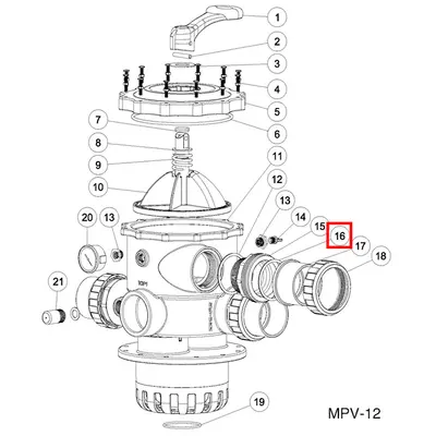 Ущільнювальне кільце 2.5" для фільтра Emaux (02010224)