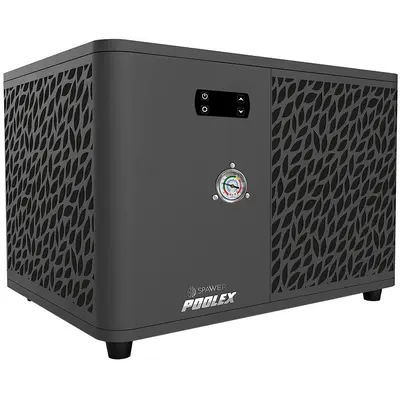 Чилер Poolex Spawer O’Spa 3 кВт – це компактний пристрій для крижаних ванн, мінібасейнів і СПА. Він охолоджує та нагріває воду від +3 до +40°C, підтримуючи потрібну температуру для розслаблення та контрастних процедур. Холодна вода покращує кровообіг, зни