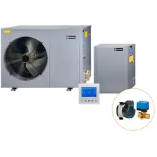 Інверторний тепловий насос для дому Aquaviva AVH13SPV (13 кВт), циркуляційний насос + триходовий клапан