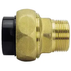 Муфта розбірна ПВХ/латунь Praher перехідна із зовнішньою різьбою, d50x1-1/2"