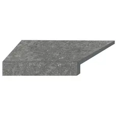 Кутовий Г-подібний елемент бортової плитки Aquaviva Stellar Grey, 600x345x50(20) мм (лівий/45°)