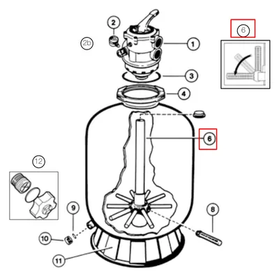 Дюзова коробка Hayward SX360DA (для S0360TE/S0360TXE)