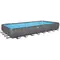 Каркасний басейн Bestway Grey 561KJ (956х488х132 см) з пісочним фільтром, тентом та драбиною