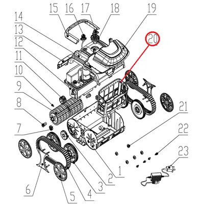 Кошик фільтра до пилососа Wybotics WY200, (Filter basket №20/WY200)