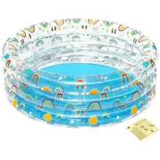 Дитячий надувний басейн Bestway 51048 (170x53 см) Веселка