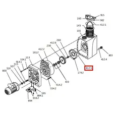 Ущільнююче кільце дифузора насоса Speck BADU Resort 50-110 (292.0341.210)