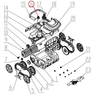 Зарядний кабель до пилососа Wybotics WY200/Osprey 700 (No 16 B.WY3312Max.05.002)