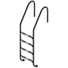 Сходи для басейну Flexinox Standard Nero (4 сходинки) Black, AISI-316L