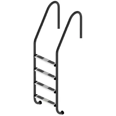 Сходи для басейну Flexinox Standard Nero (4 сходинки) Black, AISI-316L