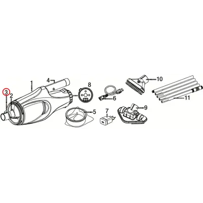 Насадка під щітку Kokido для пилососа Telsa EV05 (прозорий контейнер)