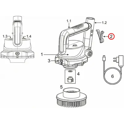 Кріплення V-подібне (кліпса) Kokido SCRUBBY