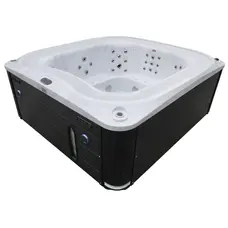 Переливний СПА-басейн Aquajoy Serenity (250х230х96 см), Сріблясто-білий мармур