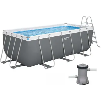 Каркасний басейн Bestway 56456 (412х201х122 см) з картриджним фільтром та драбиною
