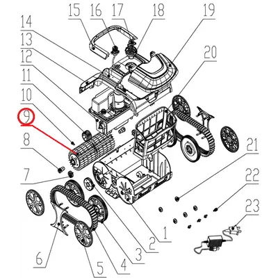 Комплект роликів до пилососа Wybotics WY200, (Roller kit №9/WY200)