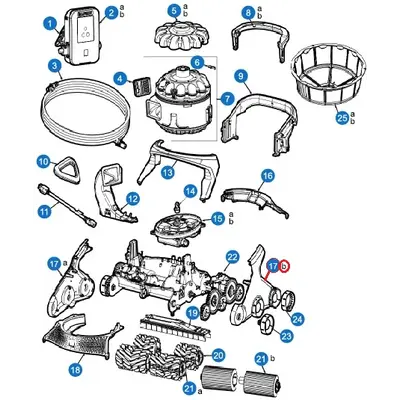 Бічні панелі корпусу Hayward AV650/600 (враховуючи сторони A та B)