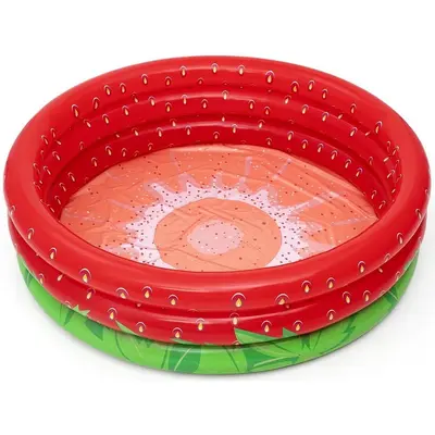 Дитячий надувний басейн Bestway 51145 (160x38 см) Солодка полуниця