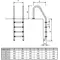 Сходи для басейну Golfinho E518.4 (4 сходинки), AISI-316